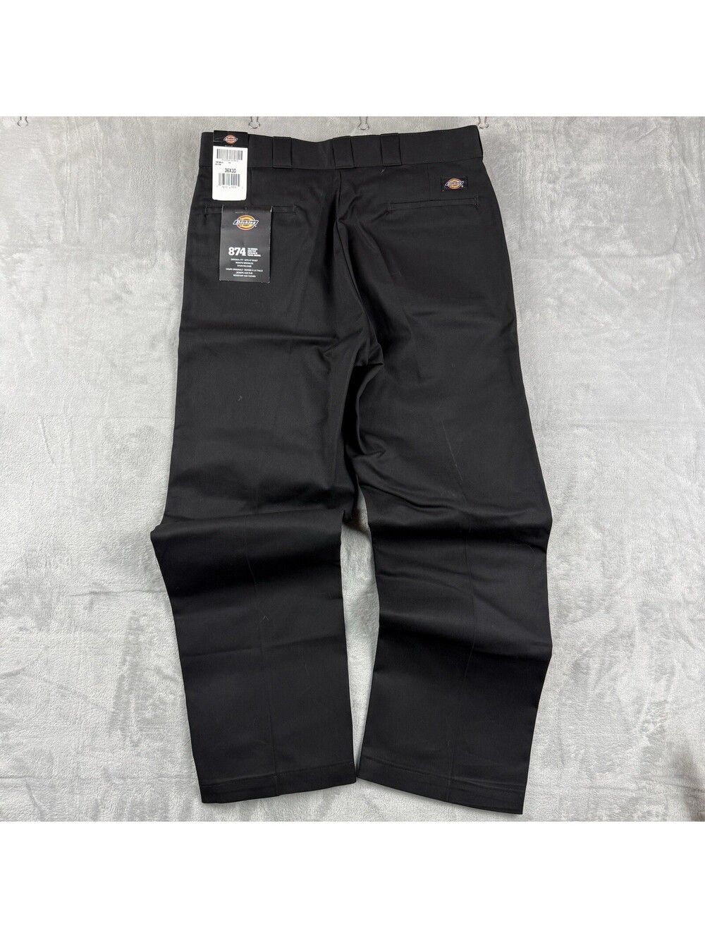 Dickies 874 Original Fit Men 36x30 Black Work Pants NWT Stain Resistant Workwear